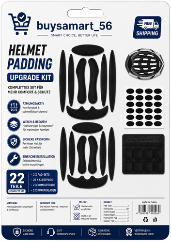 Fahrradhelm polster 2er set - polster,