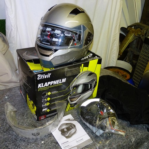 Crivit klapphelm silber neu - crivit,